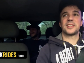Hot driver jonas matt agrees to give chiwi black a ride if he gives him his asshole - dick rides