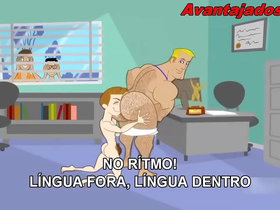 Porno gay em desenho com o treinador puto